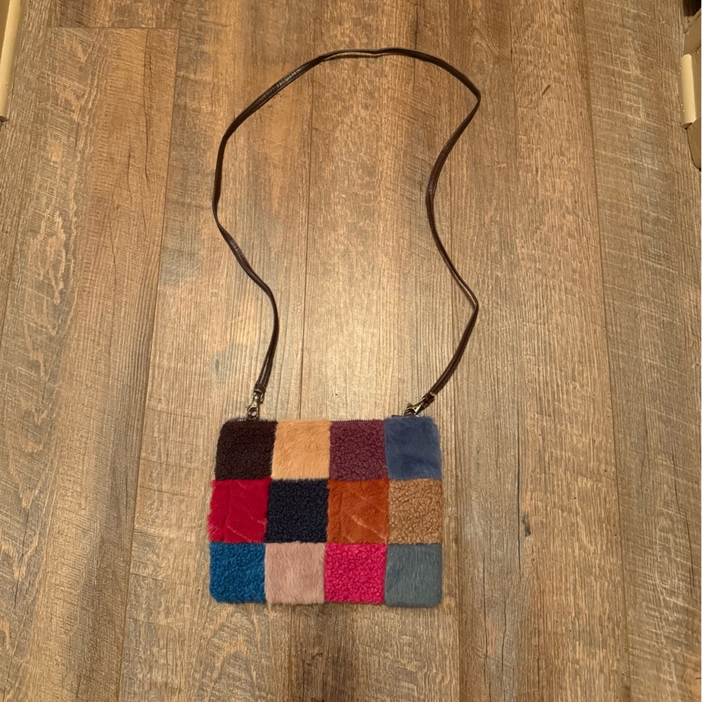 Boho Patchwork Multicolor Crossbody Bag - image 2